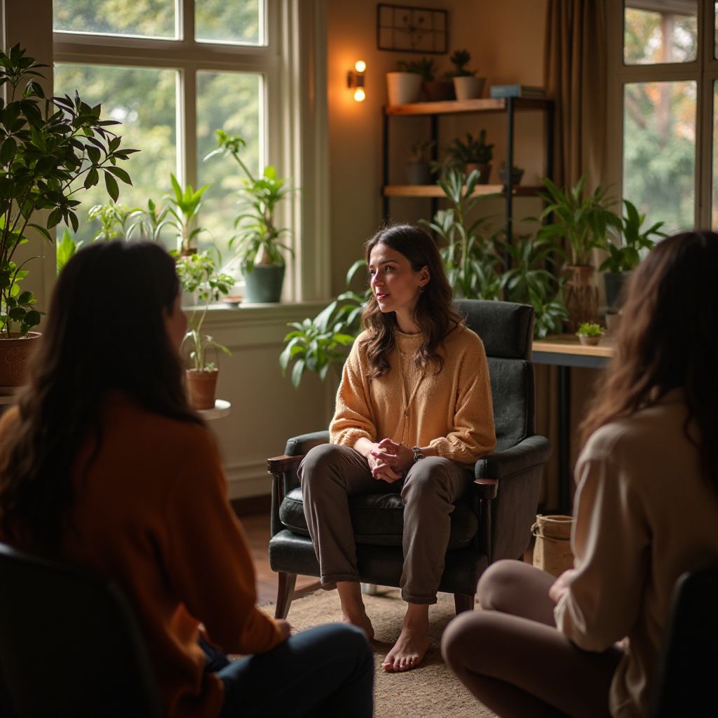 Founder Elena Popescu leading an early workshop session