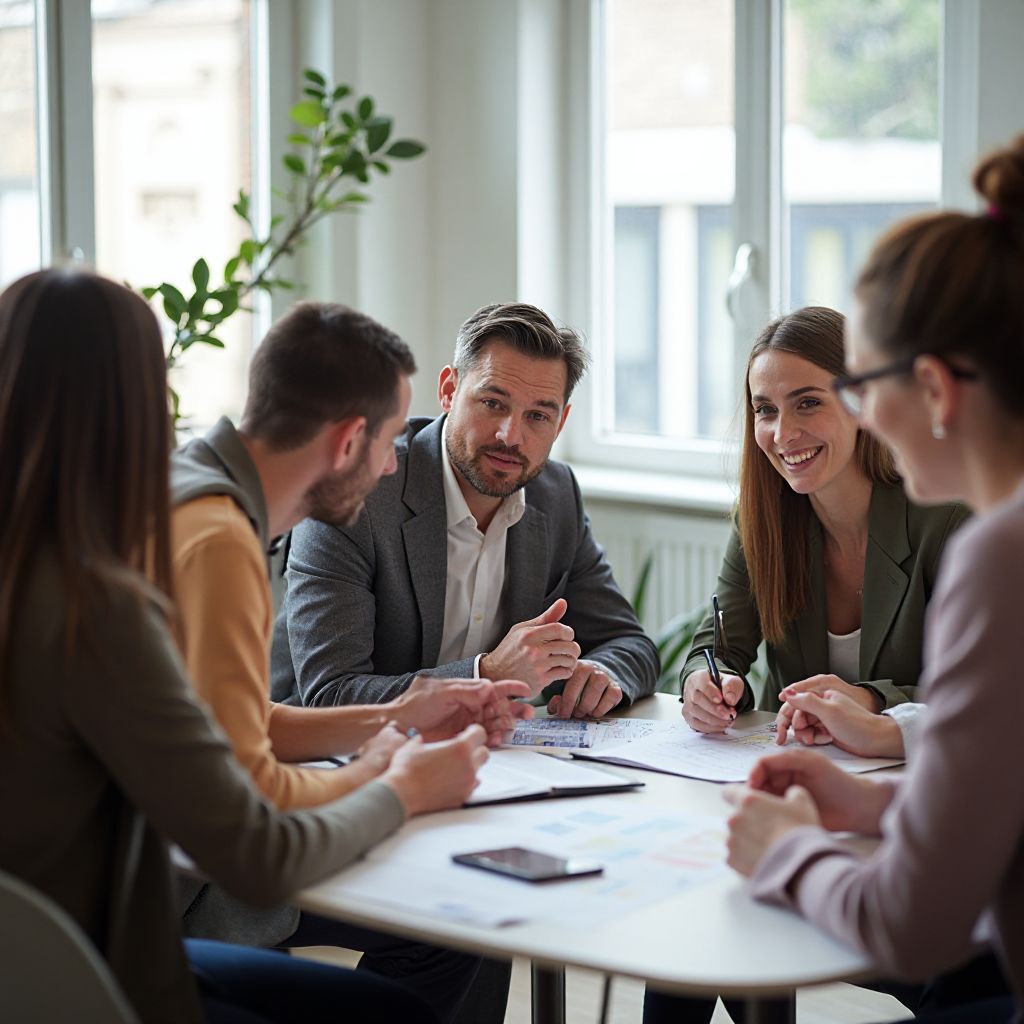 Interactive workshop session with participants engaged in group activity