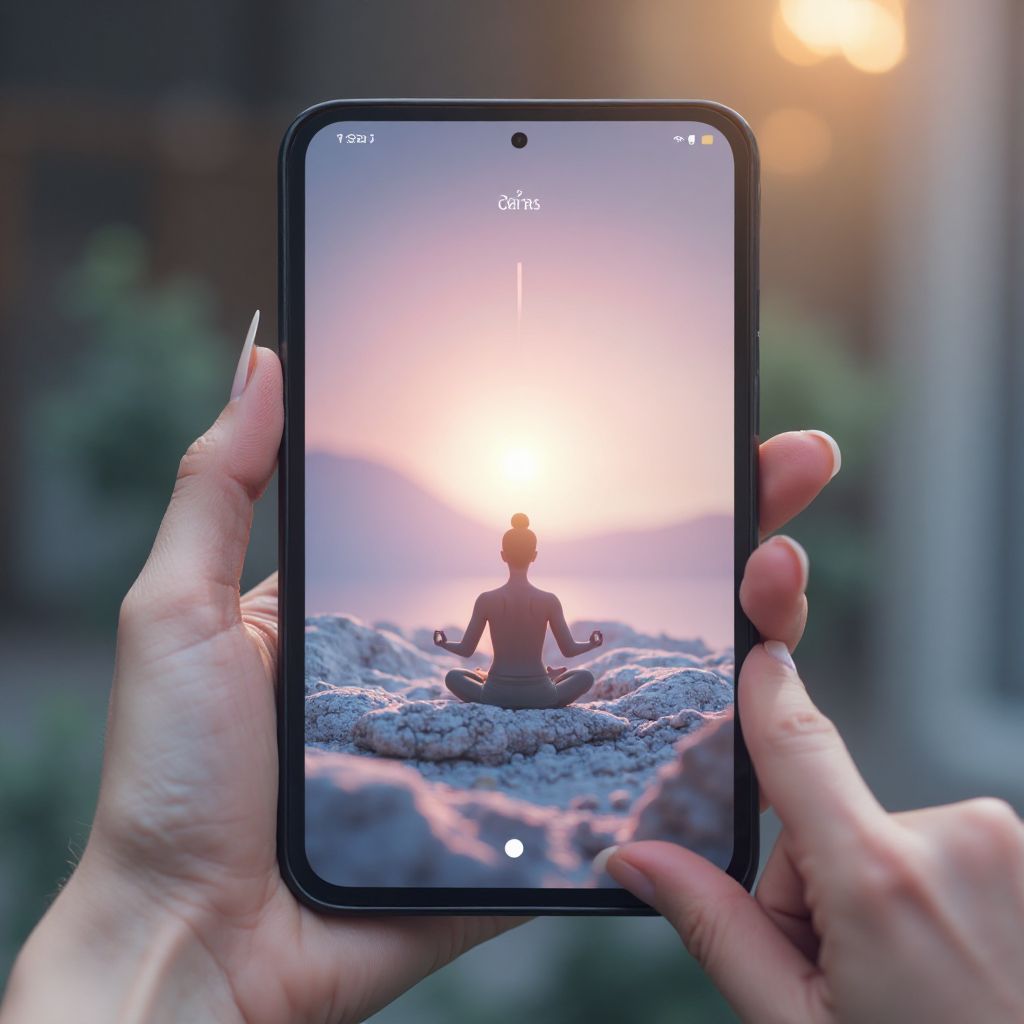 Digital mindfulness application interface